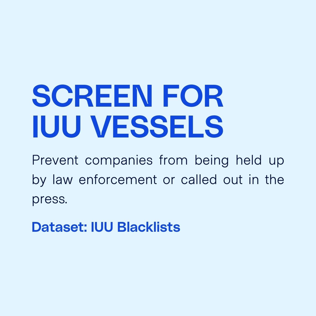 Screen for IUU vessels