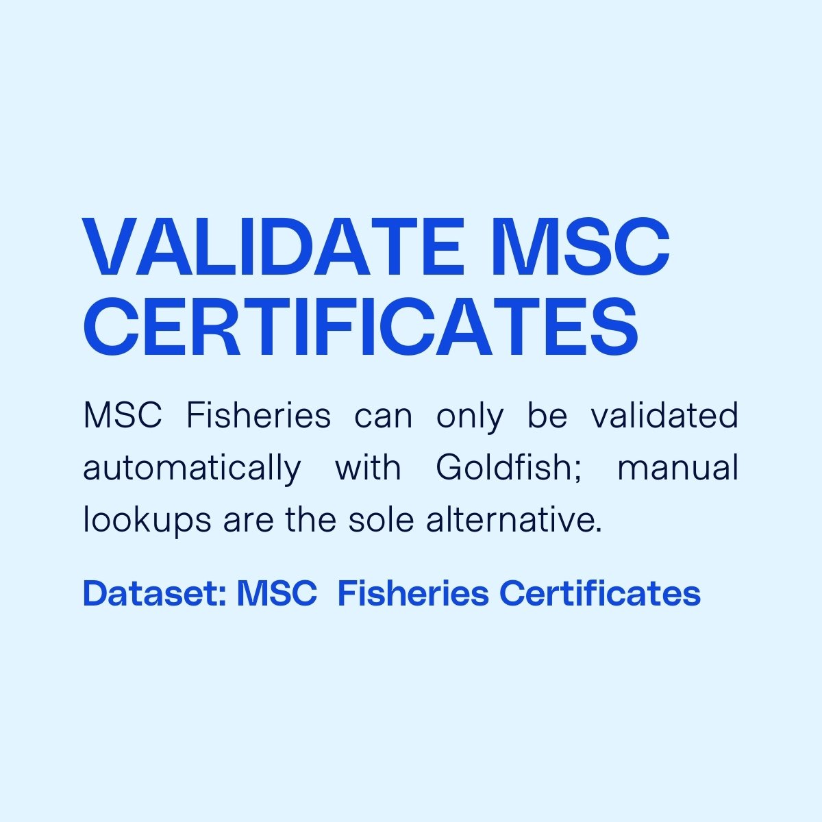 Validate MSC Certificates